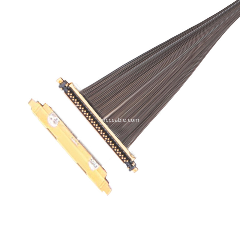 20531 50P Dikey Çiftleşme Mikro Koaksiyel Kablo 20531-050t-02 0.25mm Sağ Köşeli Bağlayıcı
