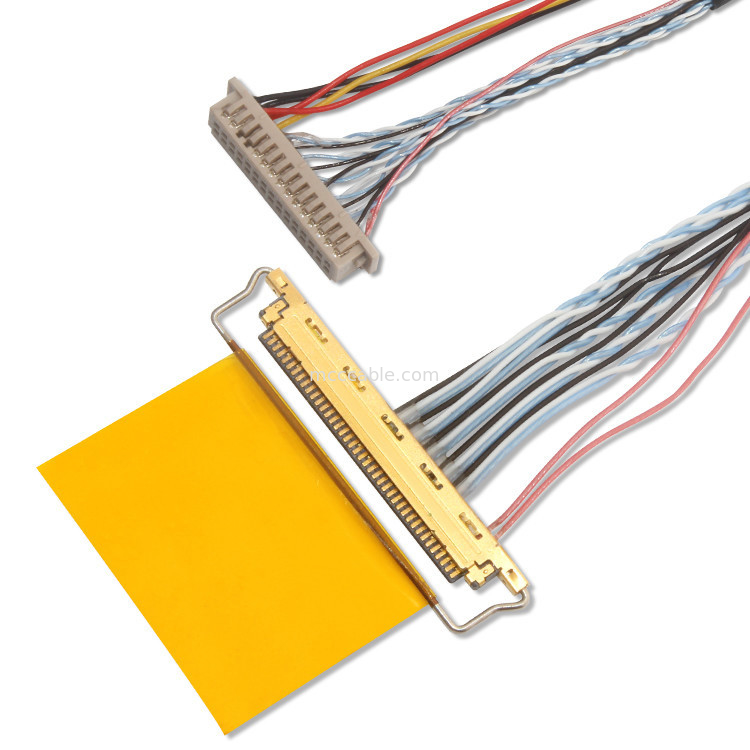 1.25mm 0.5mm Lvds Koaksiyel Kablo Df13 30ds 1.25 20453-240T-03 0.5mm pitch