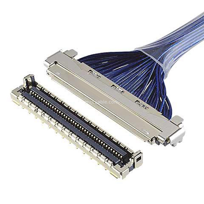 Özel 0.4 Mm Pitch  20788 20679 30pin 40pin 50pin 60pin Mikro Koaksiyel Konektör Emi Shield Lvds Kablo