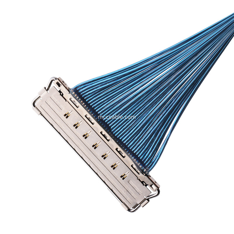IDC CABLE 20679 20729 Serisi 20679-050T-01 50P 0.4mm Pitch Horizontal Mating Miniatür Koaksiyel Kablo özelleştir