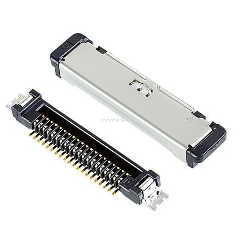 SS 20380-R20T-06 Priz Fişi mikro koaksiyel kablo konnektörü lvds 20 pinli konnektör kablosu