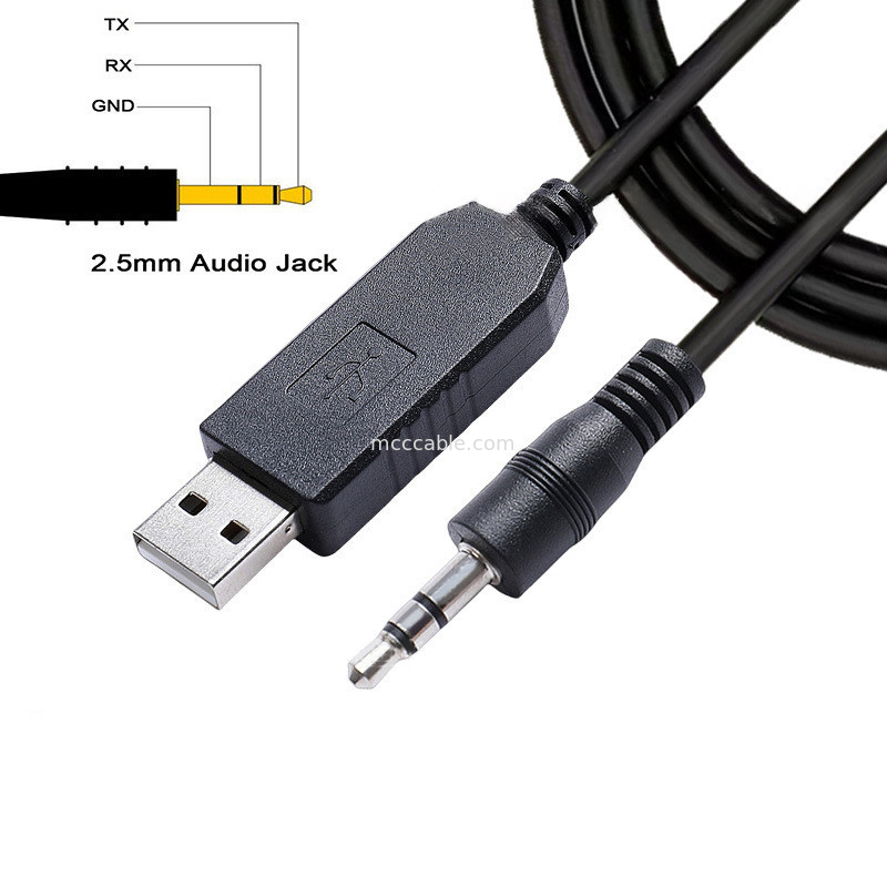 FTDI Çip TTL-232R-3V3-AJ USB To TTL Seri Kablo 3.5mm 2.5mm Ses Jack Spesifikasyonları Özel Kullanım