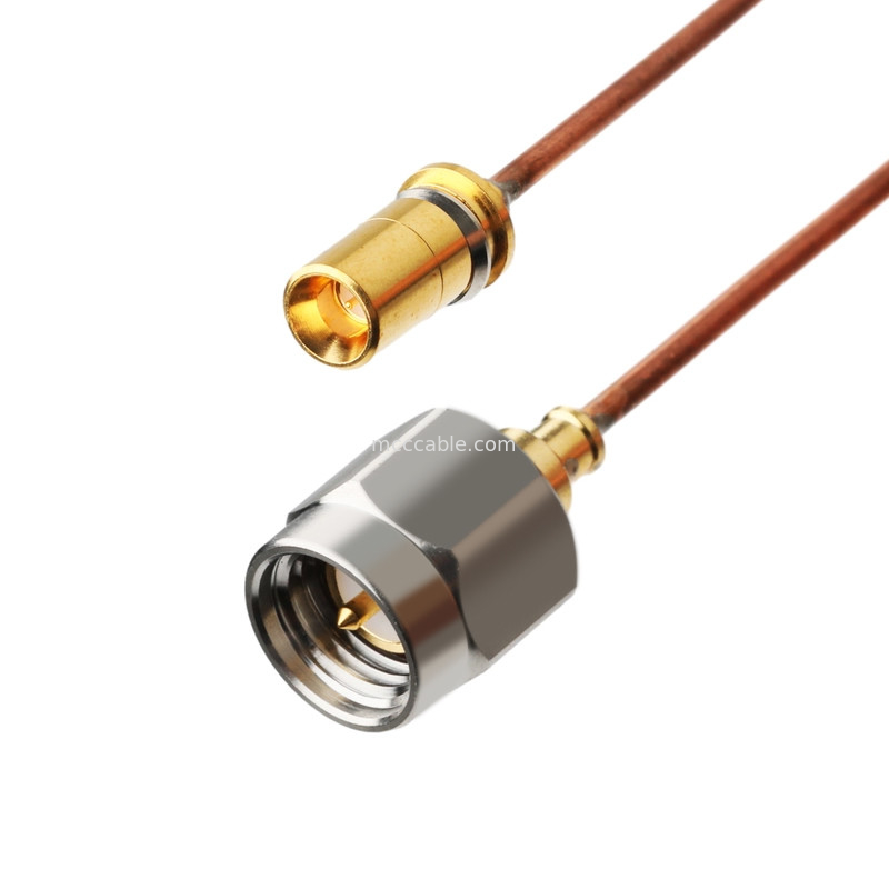 Rohs Yarım Sert Koaksiyel Kablo Vita 67 Smpm Düz Plug To Sma Erkek Düz Plug Sro47