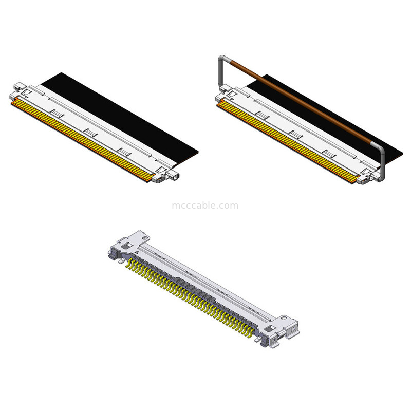 40P Otomobil Koaksiyel Kablo Bağlantıları 20858-040T-01 40Pin Çiftleme Yönü Horizontal