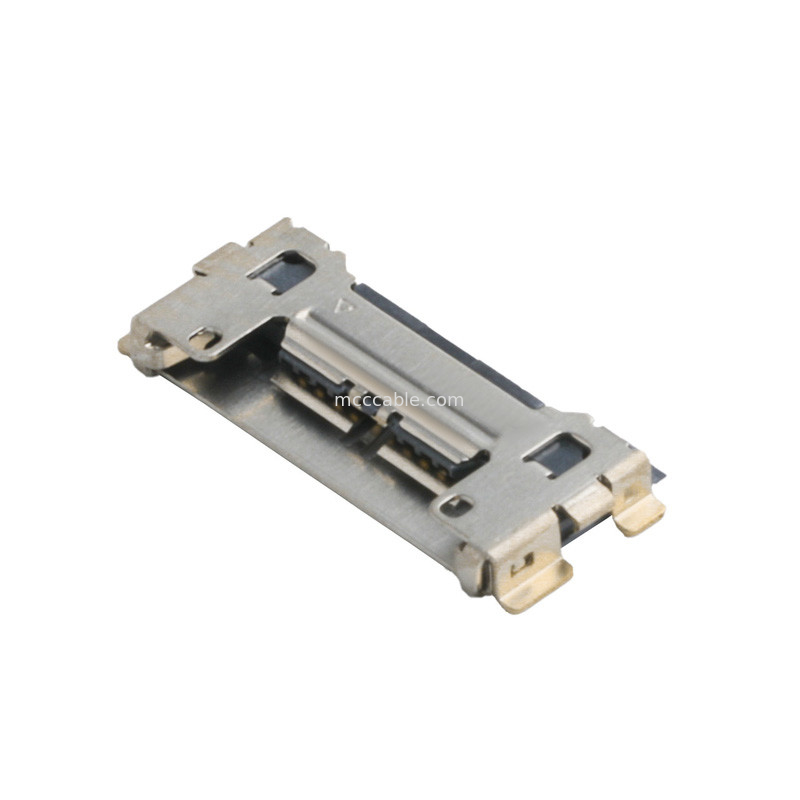 20633 Serisi 20Gbps/ Lane 20525-210E-02 Mikro Koaksiyel Bağlantı 0.4mm Pitch Plate Son Koltuklar