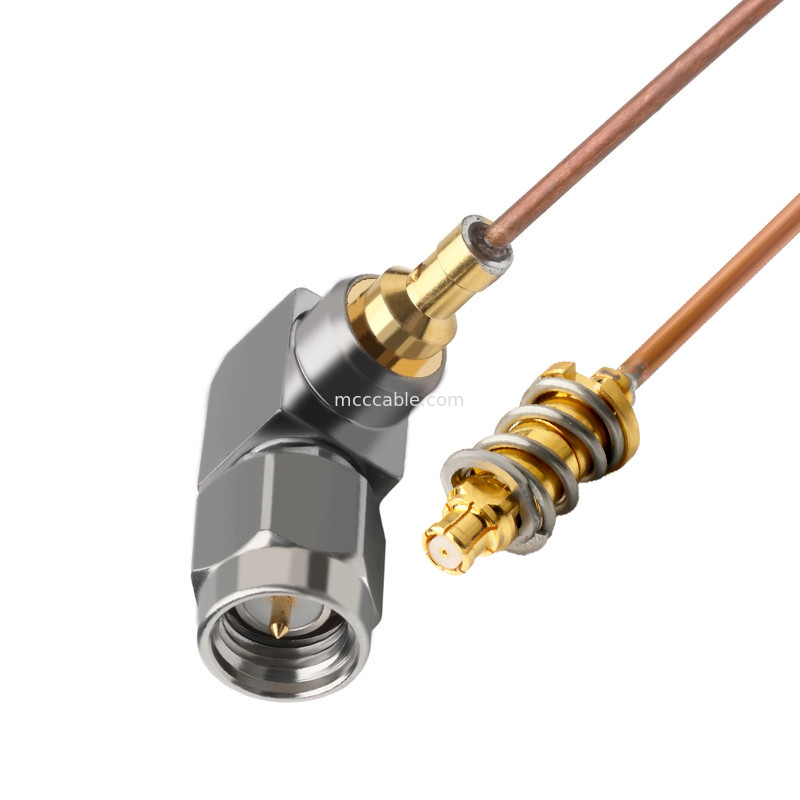 Vita 67 Smpm Düz Yarım Sert Koaksiyel Kablo Jack To Ra Sma Plug Sağ Köşeli Plug Bağlayıcısı Sro47