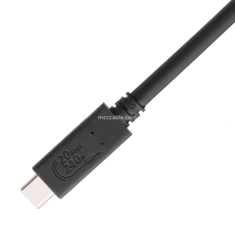 USB4 Kabloları 8K 240W 20Gbps Endüstriyel sınıf USB4 kablosu ultra yüksek iletim hızı süper hızlı şarj