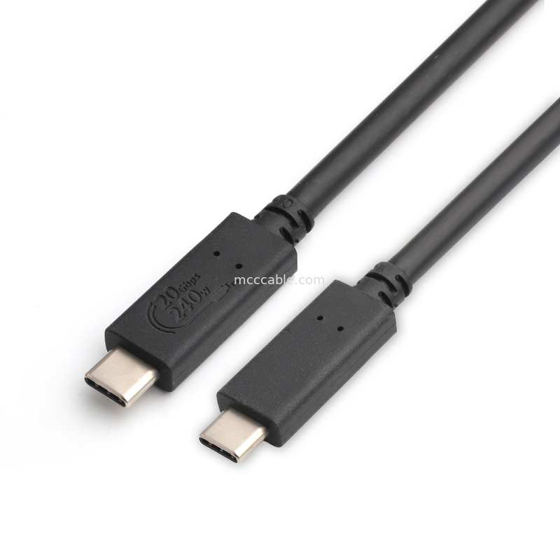USB4 Kabloları 8K 240W 20Gbps Endüstriyel sınıf USB4 kablosu ultra yüksek iletim hızı süper hızlı şarj