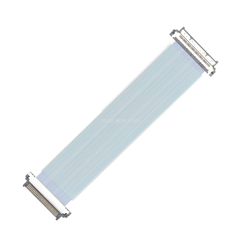 KEL USL20-30SS-100-B Bağlantı Mikro Koaksiyel Kablo 0.4mm Pitch 1 To N Özelleştirilebilir Uzunluk