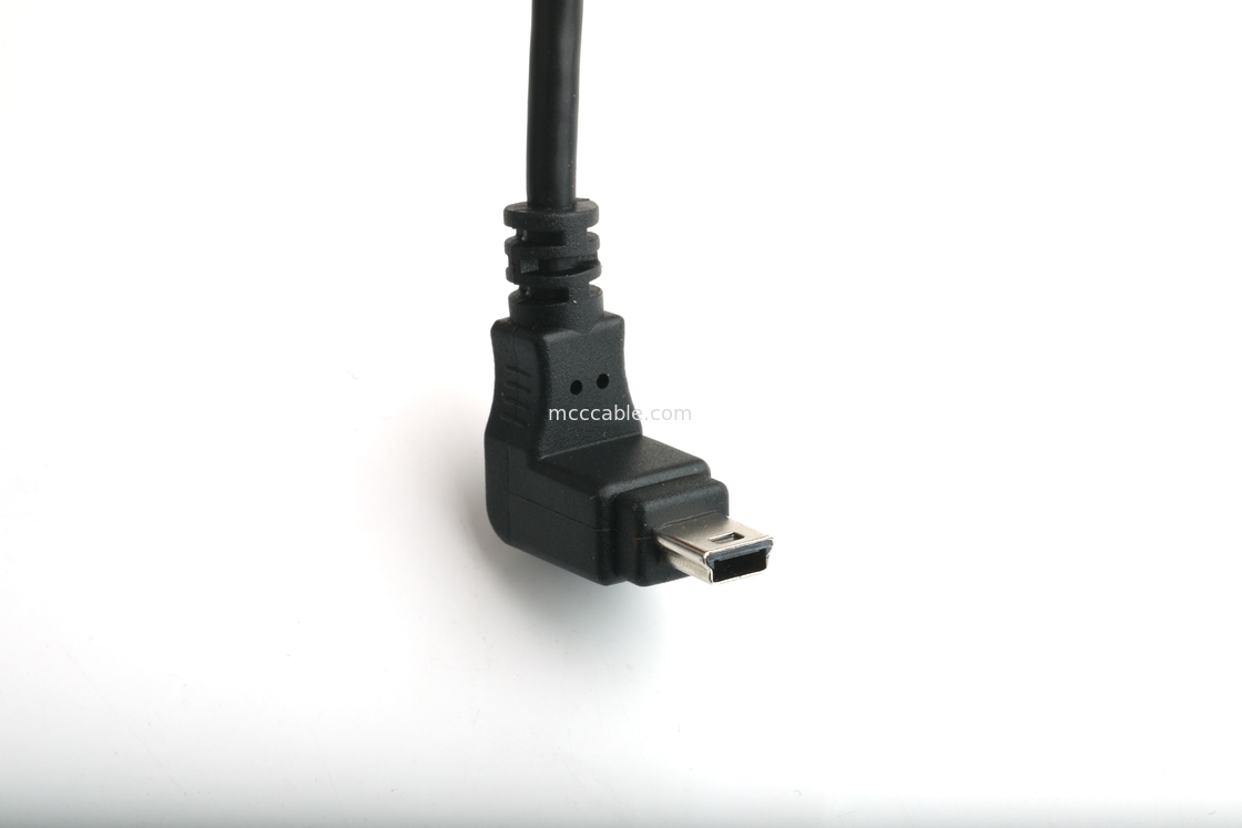 Montajlanabilir USB PORT TYPE B Kadın panel montaj adaptörü USB MINI-B Erkek üst açı WTH kalıplama