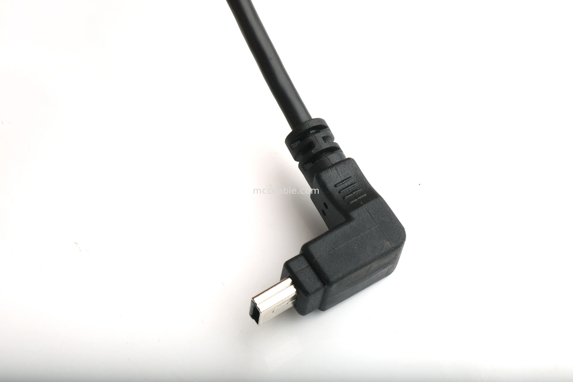 Montajlanabilir USB PORT TYPE B Kadın panel montaj adaptörü USB MINI-B Erkek üst açı WTH kalıplama