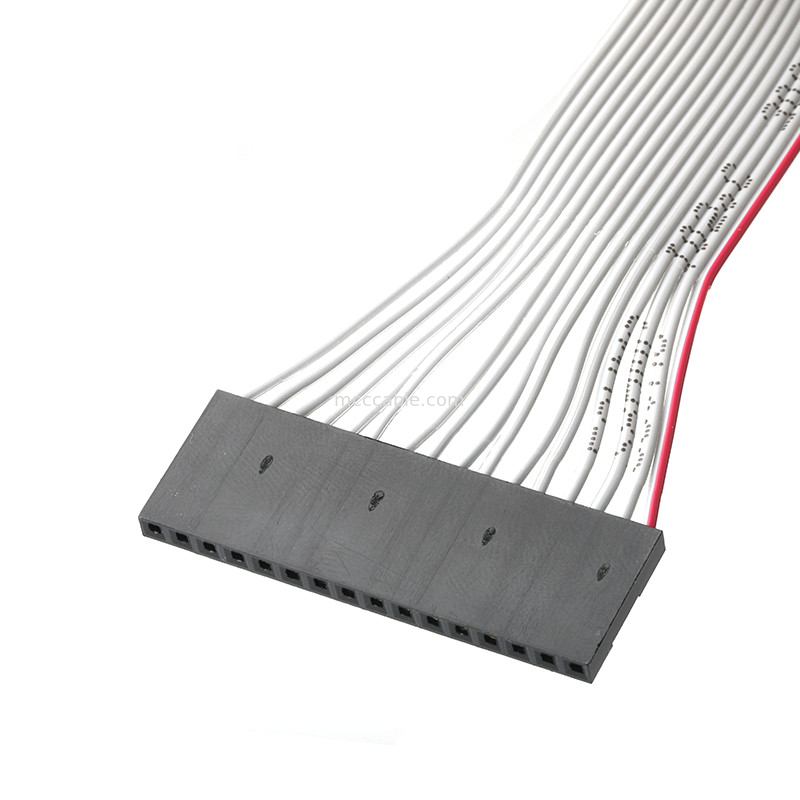DP2.54-1×16P'den IDC2.54'e 2×8P bant kablosu montajı.