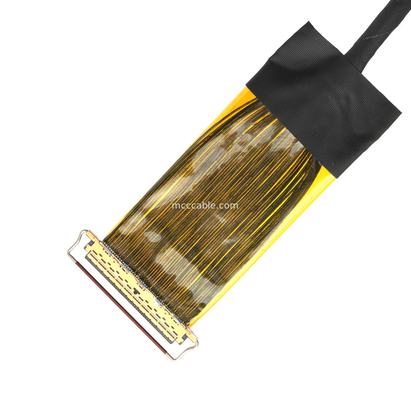 Yüksek Hızlı Veri için AWG38 Kalkanlı Tel ile 50 Pinlik Mikro-Koaxial Kablo Montajı