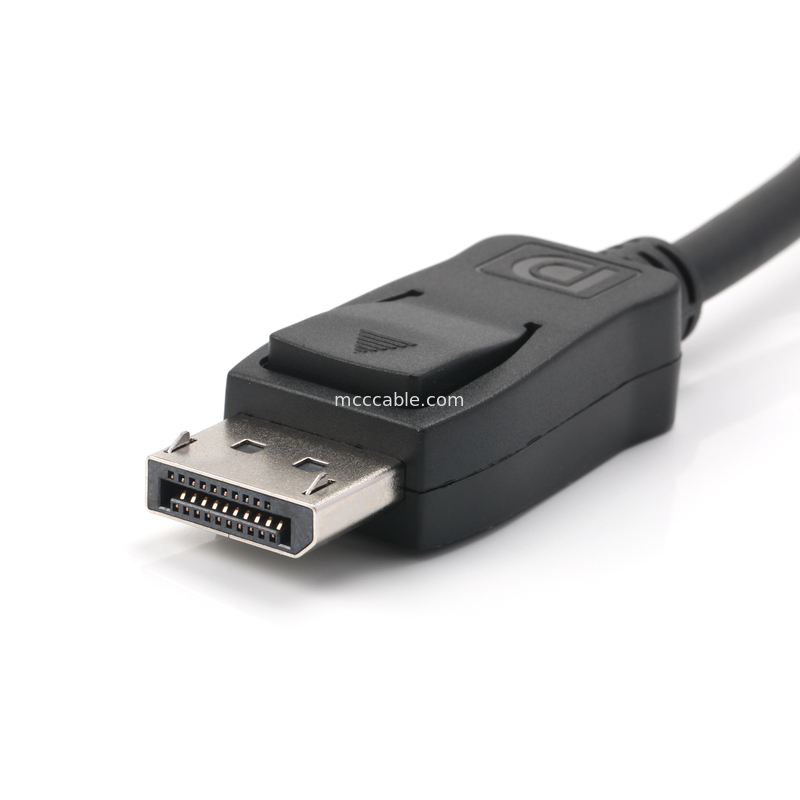 20-Pin DisplayPort Erkekten Dişiye Kablo, Korumalı 6.0mm OD, 100Ω Empedans