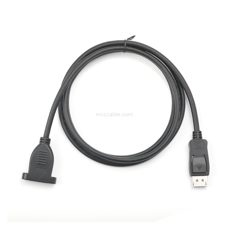 20-Pin DisplayPort Erkekten Dişiye Kablo, Korumalı 6.0mm OD, 100Ω Empedans