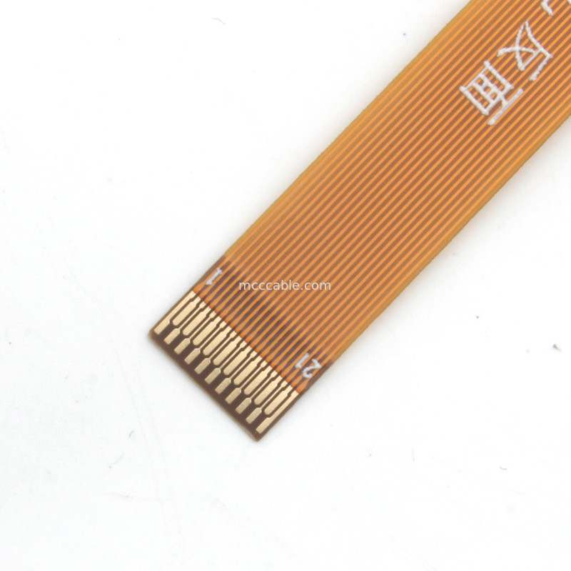 21 pimli FFC FPC Kablosu, FPC Esnek Düz Kablo 0.3mm Pitch lvds ekran konektörü
