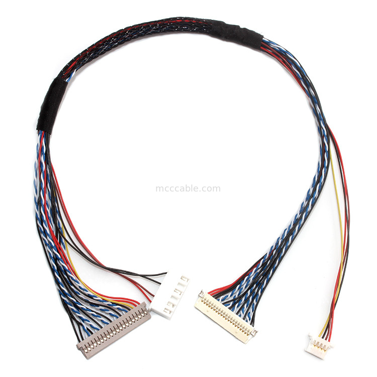 30 Pin LVDS Kablo Tertibatı 1.0mm 1.25mm Kontak Aralığı Df19 - Df14