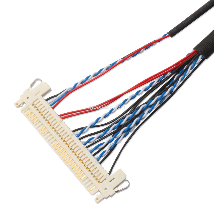 Özel Kablo Demeti FI S20S 20pin, 1.25 Mm Pitch JAE Ekran Lvds Kablosu