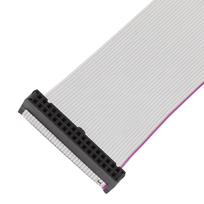 2,54 mm aralıklı Düz ​​Esnek Şerit Kablo, 10 Pin IDC Kablosu 60mm Uzunluk