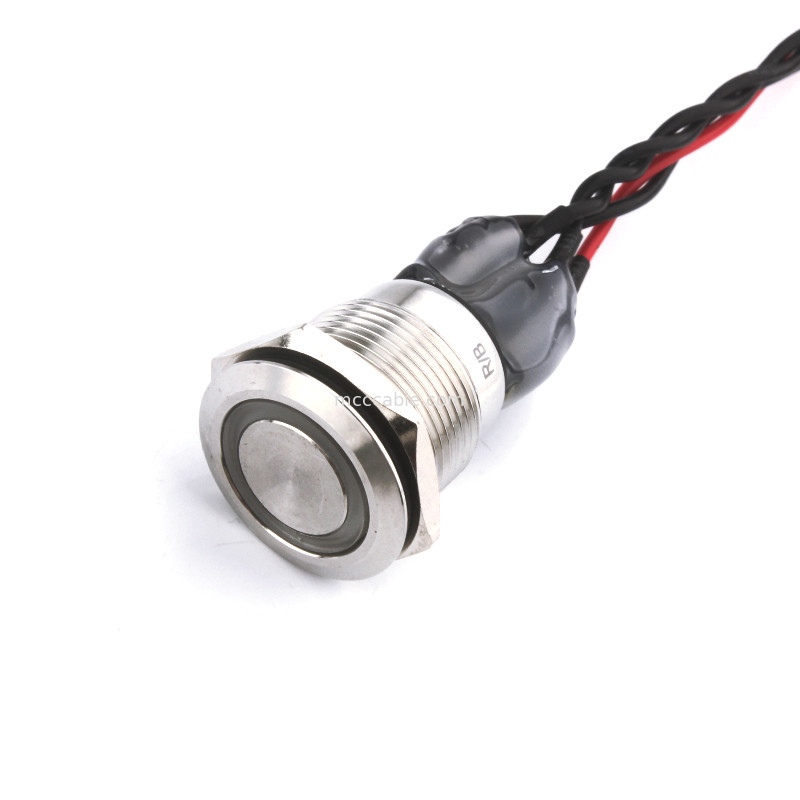 Bulgin Mpi002 28 D4 Kırmızı Mavi Led Güç Anahtarı kablosu Rl To Molex 50579402