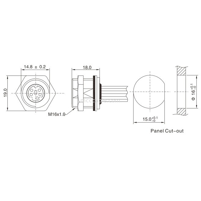 MD WF 6 Pin Mini Din Kablosu, IP67 Düz Isobus Kablosu lvds ekran konektörü