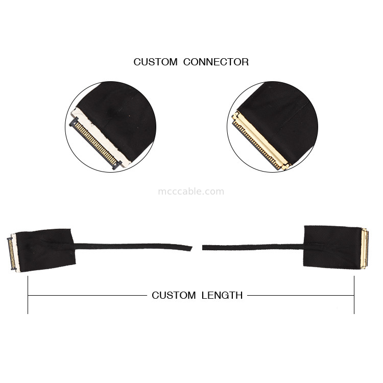 30 Pin 0.5mm Pitch LVDS EDP Kablosu 20453-230t-03 Kel Usl20-30s