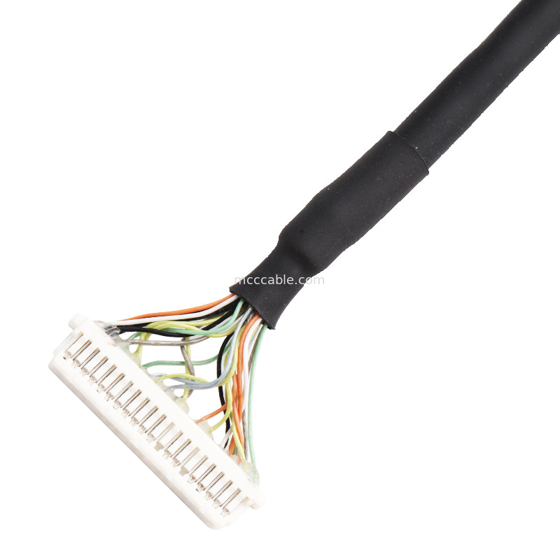 0,5 mm aralıklı ACES 50204-040 1 1-002 - JST SHDR-40V-SB LVDS kablo Montajı