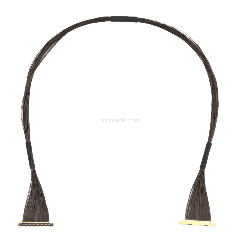 40P UL11130 46AWG Mikro Koaksiyel Kablo Montajı 20531-040t-02 IDC Forming OEM/ODM