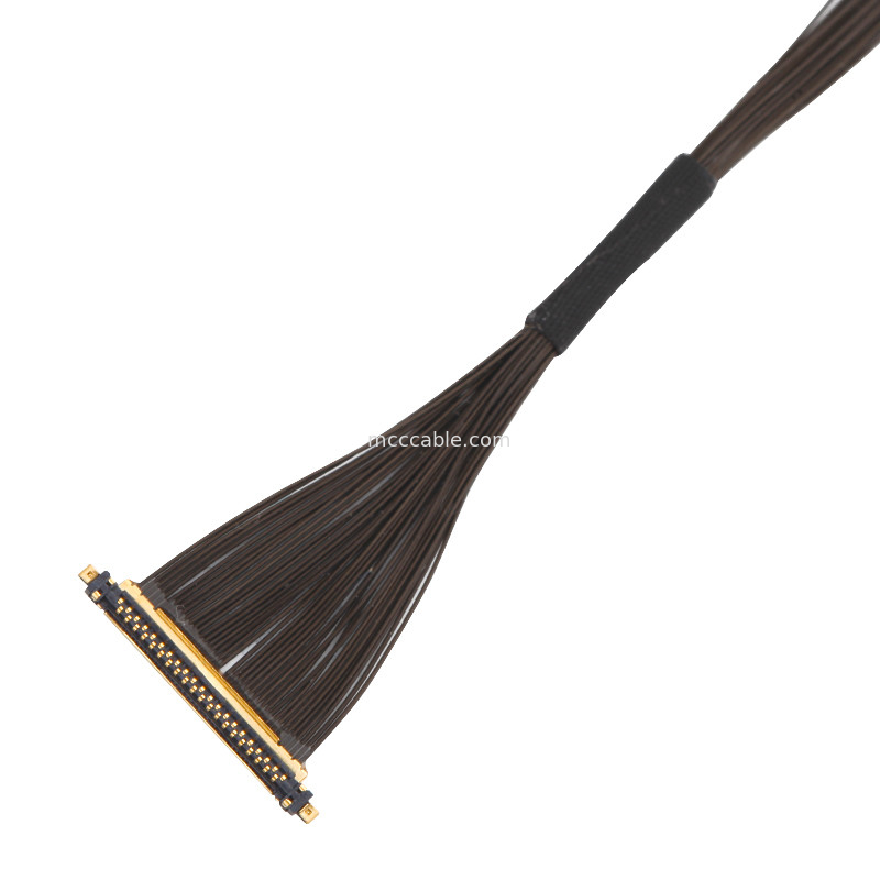 40P UL11130 46AWG Mikro Koaksiyel Kablo Montajı 20531-040t-02 IDC Forming OEM/ODM