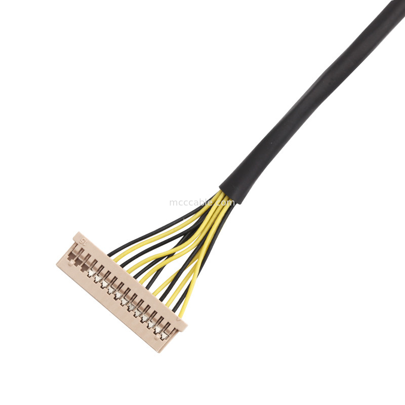 Uzunluk 100mm Kablo Demeti Kablo Wl 1025h-15p'den Wl 1253h-15p'ye Lvds Kablo Montajı
