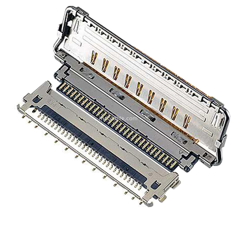VS II 20846-020T 030T 040T 0,5 mm mesafe, Yatay çiftleşme tipi mikro-koaksiyel bağlantı