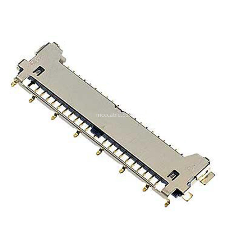 lvds konektör tipleri 40 pimli lvds konektör 20977-040T 040E 01 Yatay çiftleşme tipi Mikro koaksiyel konektör