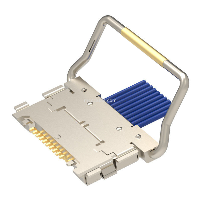 10p 20633-310T-01S Mikro Koaksiyel Kablo Montajı İçin Mekanik Kilitli Mikro Koaksiyel Bağlayıcı