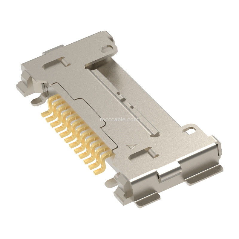 12Pin 20633-212T-01S Mikro Koaksiyel Kablo Montajı için fiş 0,4 mm pitch Yatay çiftleşme türü