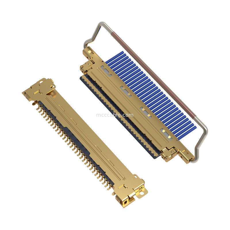 20453-230T-03 0,5 mm pitch Yatay çiftleşme tipi mikro-koaksiyel konektör