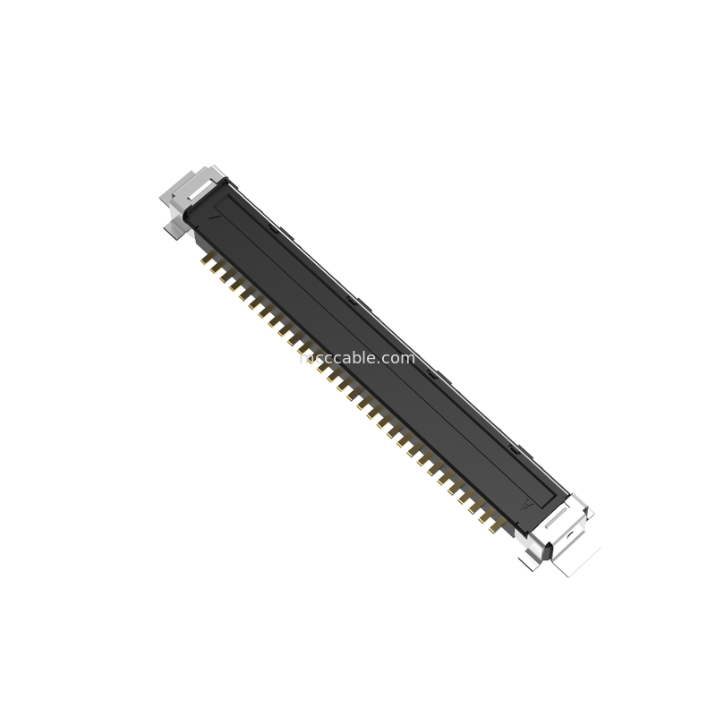 20437-030T-01 Yatay çiftleşme tipi Mekanik kilitli mikro-koaksiyel bağlantı 30Pin 40P 50P 0.4 mm mesafe