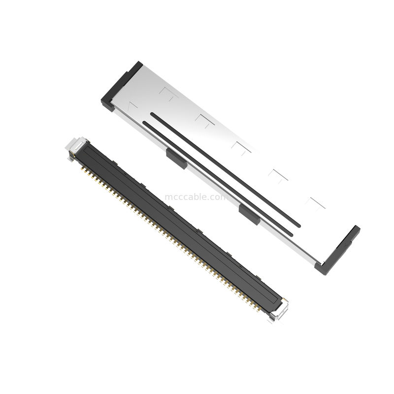 50P Lvds Mikro Koaksiyel Kablo 20437-050T-01 0,5 mm mesafe, Dikey çiftleşme tipi mikro-koaksiyel bağlantı