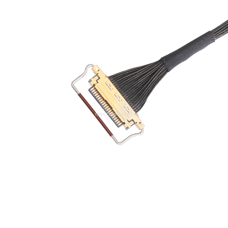 Oem Lvds Kablo Düzeneği 0,5 mm Pitch 20453-220t-03 Yatay çiftleşme tipi mikro koaksiyel konektör