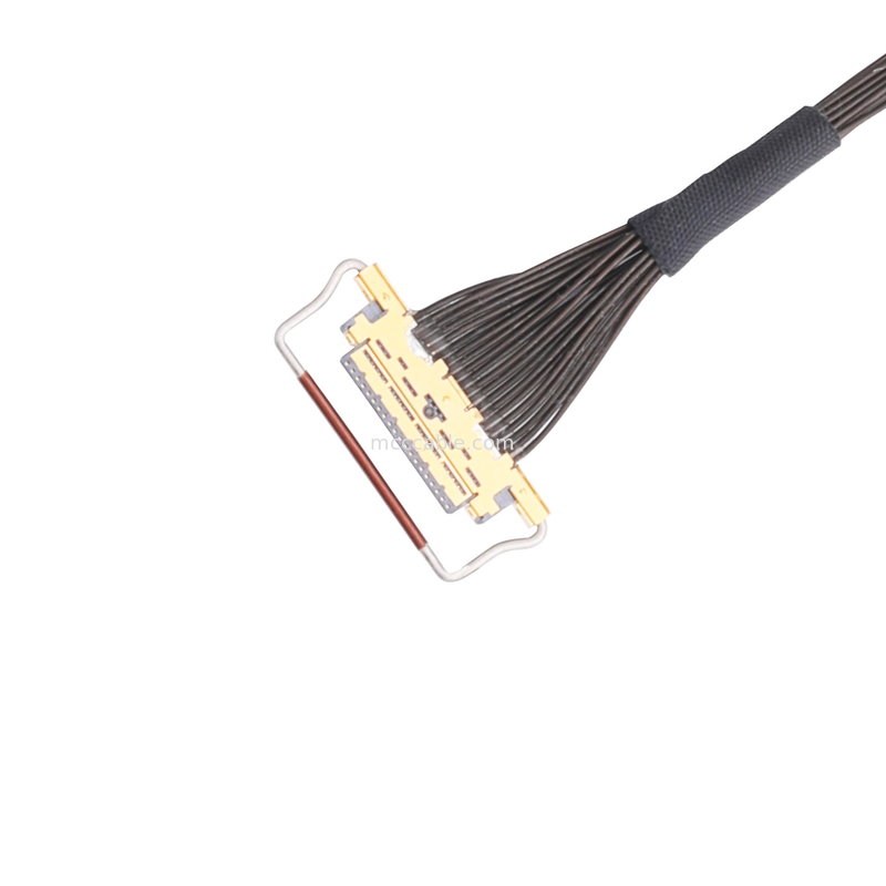 Oem Lvds Kablo Düzeneği 0,5 mm Pitch 20453-220t-03 Yatay çiftleşme tipi mikro koaksiyel konektör