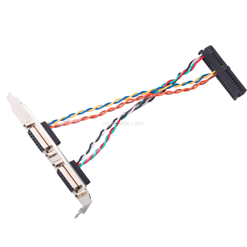 2 Çift Lvds Kablosu Db15 Konnektör Dişi 15 Pin 205205-2 Elektrik - 40 Pin
