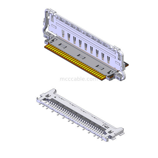 Mikro Koaksiyel Kablo 20862-040T-01 40P Yatay çiftleşme tipi FPC fiş konektörü Çok noktalı zeminle tam koruma