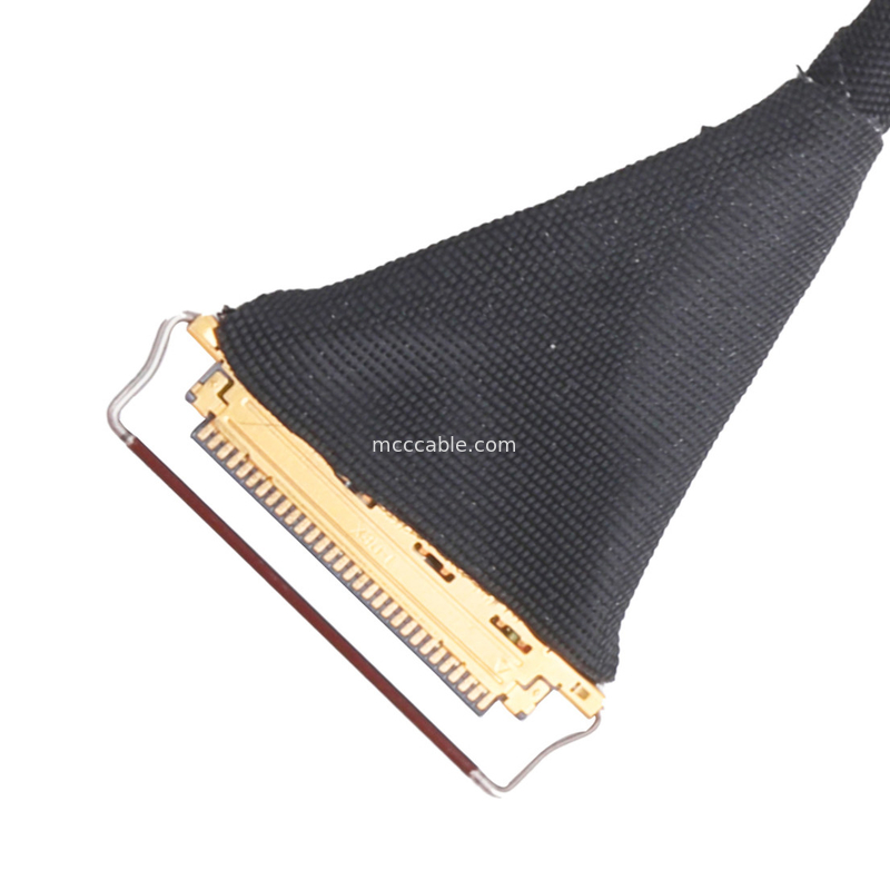 lvds edp kablosu Pitch 0.5mm Koaksial Kablo Montajı Gerçek Vücut Çekme Halkası veya Taklit