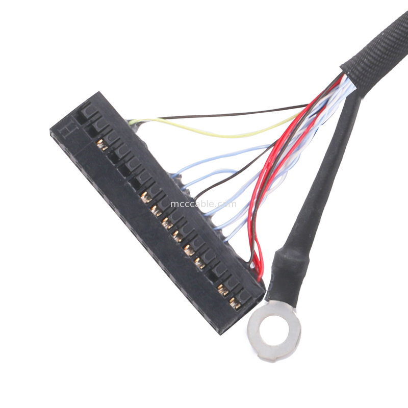 lvds edp kablosu Pitch 0.5mm Koaksial Kablo Montajı Gerçek Vücut Çekme Halkası veya Taklit