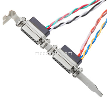 2 Çift Lvds Kablosu Db15 Konnektör Dişi 15 Pin 205205-2 Elektrik - 40 Pin
