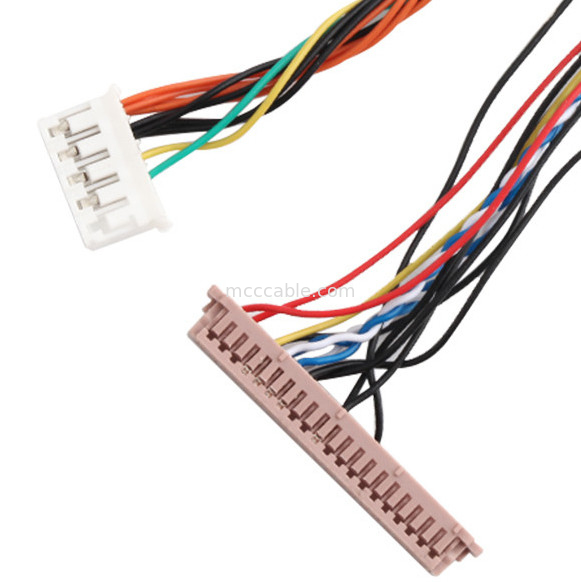 ISO14001 Lvds Lcd Kablo Düzeneği 20453-230T - PH2.0 PHR-6P 1255H-2