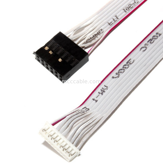 IDC 12 PIN Düz Esnek Şerit Kablo DF19 TO JST RF için PCBA güç kablosu