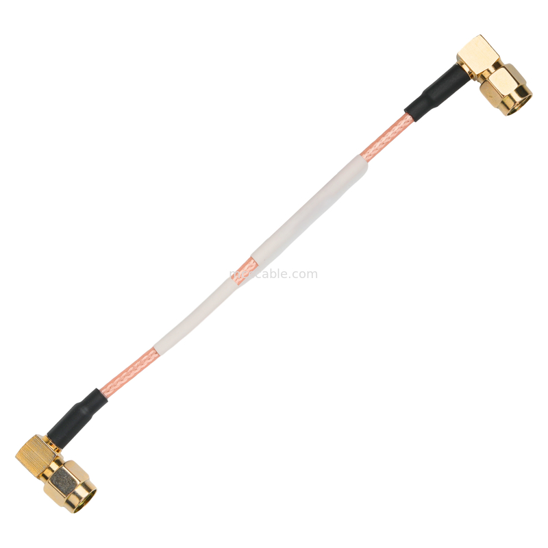 Ip67 Rohs Özel Koaksi Kablo Ra Sma Plug Sağ Köşeli Plug Rg316 OEM / Odm