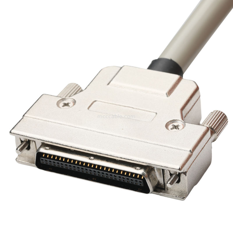 Hd D Sub Db50 Çinko Alaşımı Nikel Kaplama D-Sub Mdr Plug Od 90mm