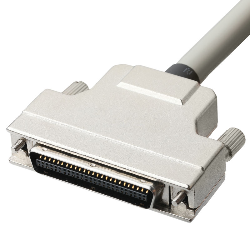 Hd D Sub Db50 Çinko Alaşımı Nikel Kaplama D-Sub Mdr Plug Od 90mm