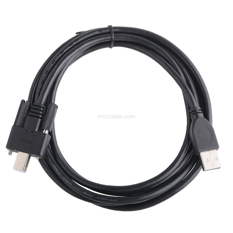 UL Yazıcı Bağlantı Kablosu Usb 2.0 Tip A'dan Tip B'ye Kilitleme